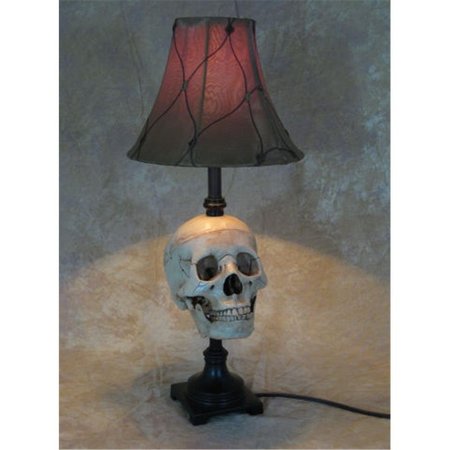 PERFECTPRETEND Skull desk lamp with antique shade PE1413051